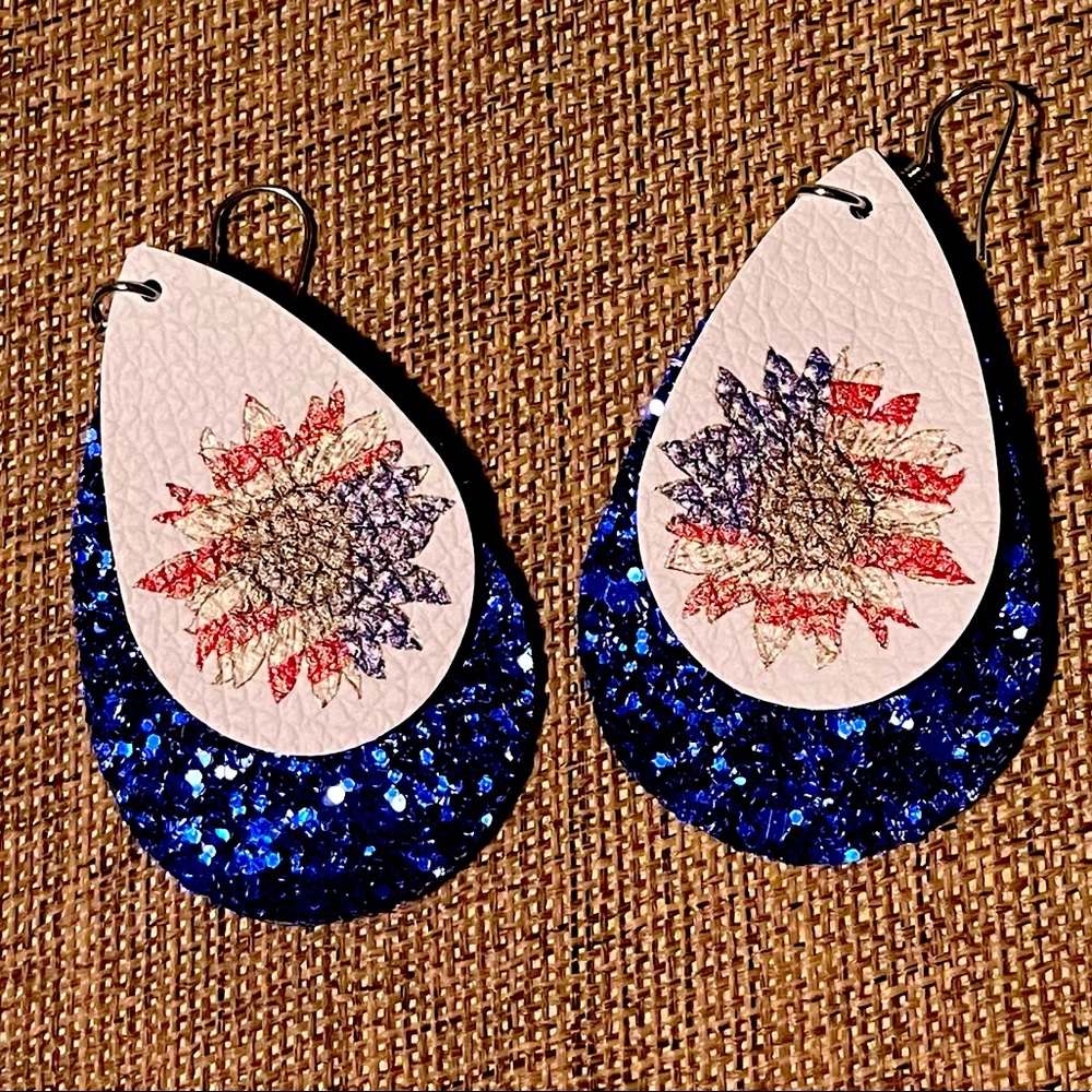 Patriotic Dangle Earrings